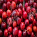 Fresh Red Plums: Vibrant Fruit Background for Healthy Eating and Nutrition Concepts