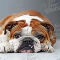 Adorable Bulldog Portrait: Loyal Companion with Expressive Eyes