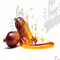 Golden Honey Dripping with Fresh Fruit Splash - Natural Sweetness Concept