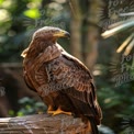 Majestic Eagle in Natural Habitat: Wildlife Photography for Nature Conservation and Adventure Themes