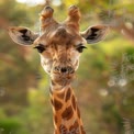 Majestic Giraffe Portrait in Natural Habitat - Wildlife Photography