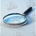 Close-Up of a Magnifying Glass on a Light Background - Focus, Clarity, Investigation