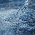 Close-Up of Water Splashing with Bubbles - Refreshing Liquid Texture