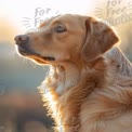 Golden Retriever Portrait in Soft Natural Light