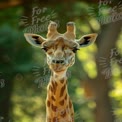 Majestic Giraffe Portrait in Natural Habitat - Wildlife Photography