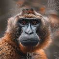 Majestic Close-Up of a Primate: Captivating Monkey Portrait with Intense Eyes