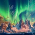 Stunning Northern Lights Over Majestic Snow-Capped Mountains