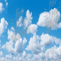 Vibrant Blue Sky with Fluffy White Clouds - Perfect for Nature and Travel Themes