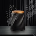 Modern Minimalist Stool with Elegant Design on Dark Background