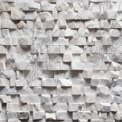 Textured White Stone Wall Background for Modern Design and Architecture