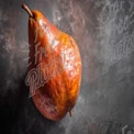 Fresh Juicy Pear on Rustic Background - Healthy Eating and Organic Produce Concept