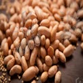 Raw Peanuts Pile on Wooden Surface - Healthy Snack and Cooking Ingredient