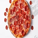 Delicious Pepperoni Pizza with Fresh Toppings on White Background