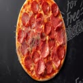 Delicious Pepperoni Pizza on Dark Background - Perfect for Food Advertising and Culinary Articles