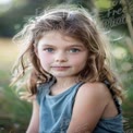 Natural Childhood Portrait with Soft Focus and Dreamy Background