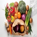 Fresh Organic Vegetables and Fruits in Eco-Friendly Packaging