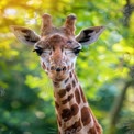 Majestic Giraffe Portrait in Natural Habitat - Wildlife Photography