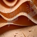 Textured Brown Paper Waves - Natural Craft Material Background