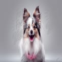 Happy Fluffy Dog Portrait with Playful Expression - Perfect for Pet Lovers and Animal Care