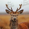 Majestic Stag Portrait in Natural Habitat - Wildlife Photography