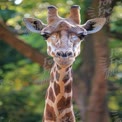 Majestic Giraffe Portrait in Natural Habitat