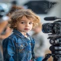 Curious Child with Camera: Capturing Childhood Moments in Photography