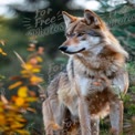 Majestic Coyote in Natural Habitat: Wildlife Photography