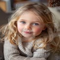 Charming Portrait of a Young Girl with Natural Beauty and Soft Expressions