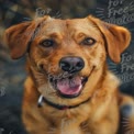 Happy Golden Retriever Portrait with Vibrant Expression