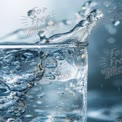 Dynamic Water Splash in Glass: Refreshing Liquid Motion and Clarity