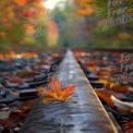 Autumn Leaves on Train Tracks: Scenic Fall Landscape