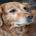 Close-Up of a Golden Retriever with Expressive Eyes - Loyal Companion and Family Pet