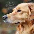 Golden Retriever Portrait: Loyal Companion in Nature