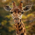 Majestic Giraffe Portrait in Natural Habitat - Wildlife Photography