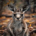 Close-Up of a Curious Kangaroo in Natural Habitat