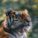 Majestic Tiger Portrait in Natural Habitat