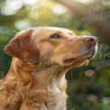 Golden Labrador Portrait in Natural Light - Loyal Companion and Pet Photography