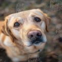 Adorable Labrador Retriever Close-Up with Expressive Eyes