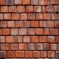 Textured Red Brick Wall Background for Construction and Design