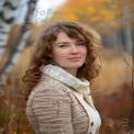 Autumn Portrait of a Young Woman in Nature with Warm Tones