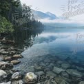 Tranquil Mountain Lake with Clear Reflections and Serene Nature