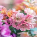 Lebendiger Blumenstrauß: Bunte Alstroemeria-Blumen für Frühlingsdekoration und Feiern