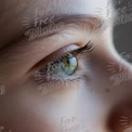 Close-Up of a Child's Eye with Captivating Detail and Reflection