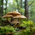 Enchanting Forest Mushrooms: Nature's Fungi in Lush Greenery