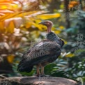 Majestic Vulture in Lush Tropical Habitat