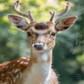 Majestic Fallow Deer Portrait in Natural Habitat