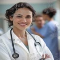 Confident Female Doctor in Modern Healthcare Setting