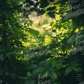 Lush Green Foliage: Nature's Tranquil Canopy