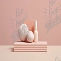 Minimalist Pink Aesthetic: Modern Decorative Objects for Home and Beauty