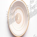 Elegant Minimalist Ceramic Bowl with Circular Patterns